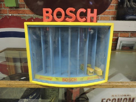Rare Bosch spark plug counter display